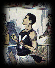 cover detail of Yale athlete, when rolled over links to selected, full-text novels